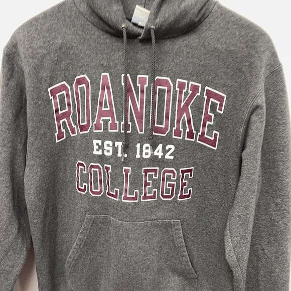 Champion Roanoke College Pullover Hoodie Sweatshirt Size Small Gray B355 -2 - Picture 11 of 15